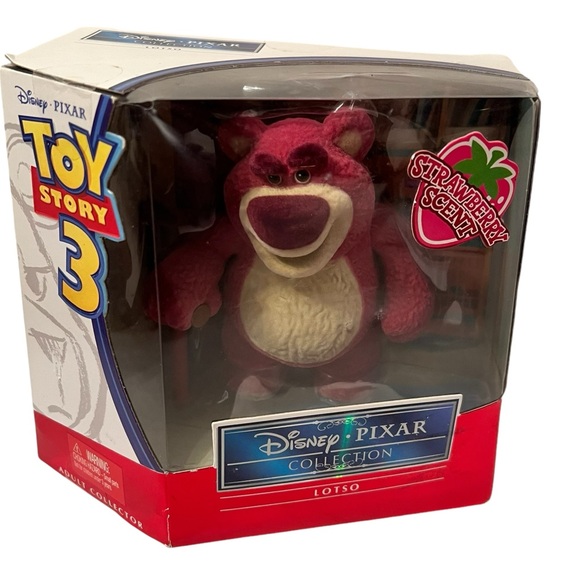 Disney Pixar Collection Toy Story 3 Lotso Hugs Bear Strawberry Scent New In Box - Picture 1 of 4